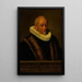 Portrait af Henricus van Zijl 1545-1627 - Nicolaes van Borculo — indrammet kunstværk på væggen
