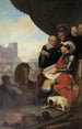 Frederik II Kunsttryk bygger Kronborg Slot i Elsinore - Nicolai Abildgaard — visning af kunstværket