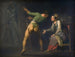 Hamlet og hans mor, episode af Hamlet af Shakespeare - Nicolai Abildgaard — visning af kunstværket