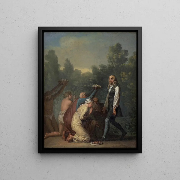 Nicolai Abildgaard - Niels Klim Receives the Homage of the Quamites.webp