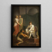 L'abolition af tilskrivning i 1788 - Nicolai Abildgaard — indrammet kunstværk på væggen