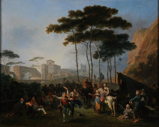 Danses de village - Nicolas-Antoine Taunay — visning af kunstværket