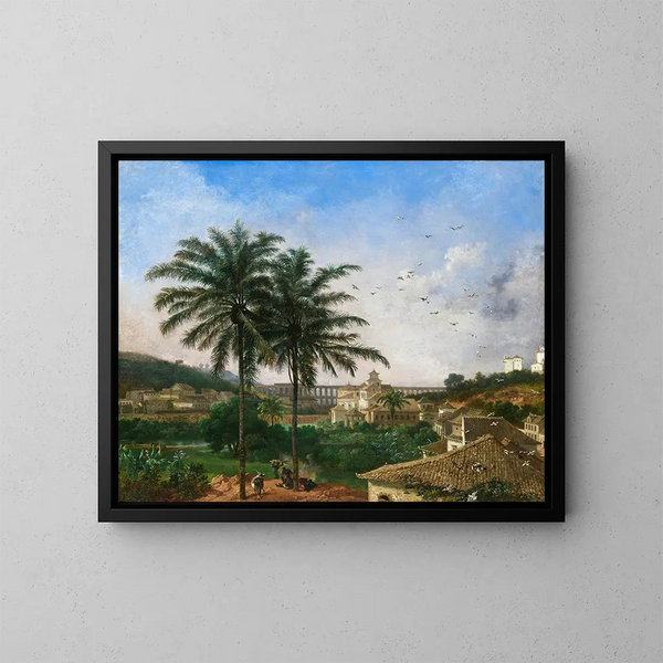 L'aqueduc de Rio de Janeiro - Nicolas-Antoine Taunay — indrammet kunstværk på væggen