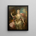 Portrait af Marie-Antoinette Hereford - Nicolas de Largillierre — indrammet kunstværk på væggen