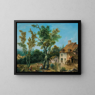 Nicolas Jacques Julliard - Animated Landscape With A Farm.webp