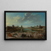 Vue de Paris depuis le Pont Neuf - Nicolas Jean-Baptiste Raguenet — indrammet kunstværk på væggen