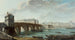 La Pompe de la Samaritaine, le Pont-Neuf og øen de la Cité, quai de Conti set fra quai du Louvre - Nicolas Jean-Baptiste Raguenet — visning af kunstværket