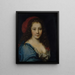 Portrait antaget af Armande Béjart omkring 1640-1700 skuespiller - Nicolas Mignard — indrammet kunstværk på væggen