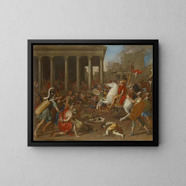 La conquête de Jérusalem par l'empereur Titus - Nicolas Poussin — indrammet kunstværk på væggen