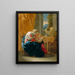 La Sainte Famille - Nicolas Poussin — indrammet kunstværk på væggen