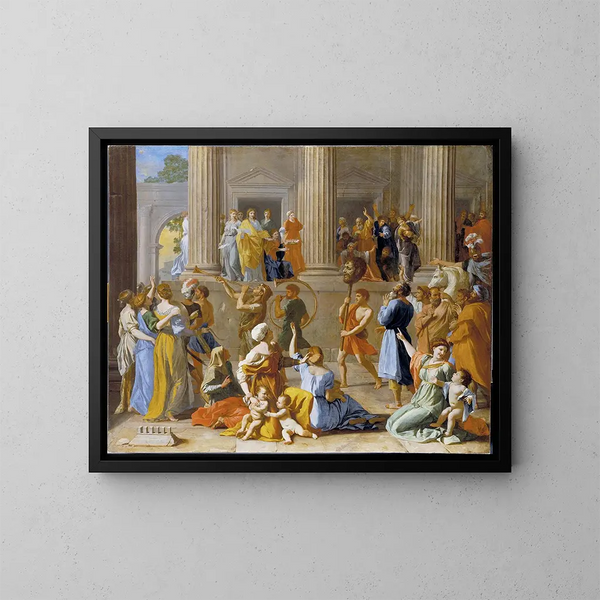 Le Triomphe de David - Nicolas Poussin — indrammet kunstværk på væggen