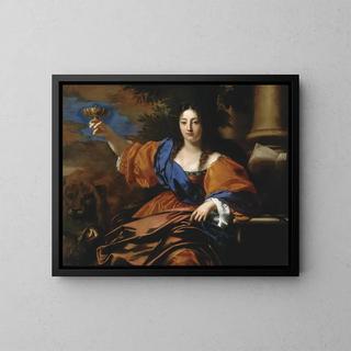Circé - Nicolas Régnier — indrammet kunstværk på væggen