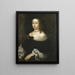 Hedvig Eleonora 1636-1715 Dronning af Sverige - Nicolas Vallar — indrammet kunstværk på væggen