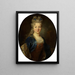 Portrait af kvinde - Nicolas de Largillière — indrammet kunstværk på væggen