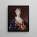 Portrait af Anne Thérèse de Marguenat de Courcelles, marchioness de Lambert 1647-1733 - Nicolas de Largillière — indrammet kunstværk på væggen