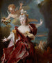 Portræt af skuespillerinden Marie-Anne de Châteauneuf kaldet Mlle Duclos 1664-1747 i rollen som Ariane - Nicolas de Largillière — visning af kunstværket