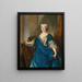 Portrait af baronesse de Besenval - Nicolas de Largillière — indrammet kunstværk på væggen
