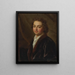 Portrait af en mand (Konflikt af kasus) - Nicolas de Largillière — indrammet kunstværk på væggen