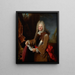 Portrait af en officer - Nicolas de Largillière — indrammet kunstværk på væggen