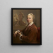 Selvportræt - Nicolas de Largillière — indrammet kunstværk på væggen