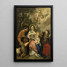 La Sainte Famille med Saint Johannes Døberen - Nicolas de Liemaker — indrammet kunstværk på væggen