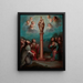 L'Apparition de la Vierge du Pilar à Saint Jacques - Nicolás Enríquez — indrammet kunstværk på væggen