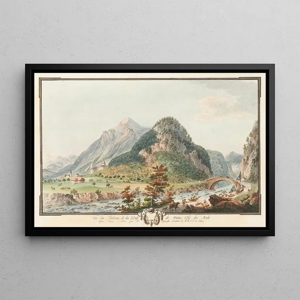 Niklaus Sprngli - Ve du Chateau et du Pont de Wimmis Ct du Midi.webp