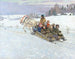 Nikolai Bogdanov-Belsky | Vinterlig promenade i Rusland - Maleri — visning af kunstværket