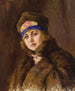 Portrait af en kvinde - Nikolai Ivanovich Kravchenko — visning af kunstværket