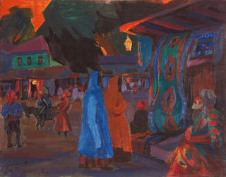 Nikolai Mikhailovich Grigoriev - Tashkent At Night.webp