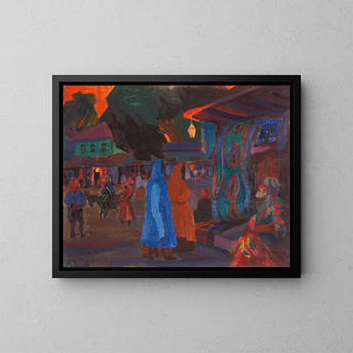 Nikolai Mikhailovich Grigoriev - Tashkent At Night.webp