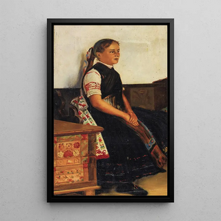 Nikolai Vasilievich Haritonoff - Portrait of a Young Woman in Traditional Dress.webp