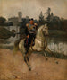 Portrait af Alexander III til hest i Gatchina - Nikolay Shilder — visning af kunstværket