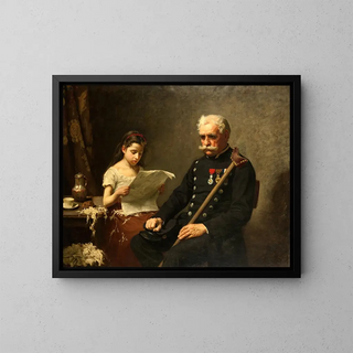 Nils Forsberg - Grandfather hears Bad News from the War.webp