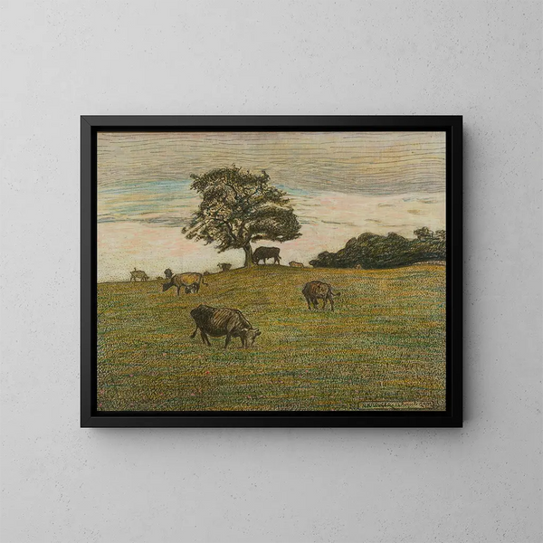 Terre éloignée - Nils Kreuger — indrammet kunstværk på væggen