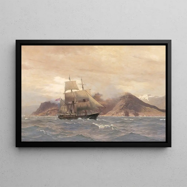 Nils Severin Lynge Hansteen - A ship at sea.webp