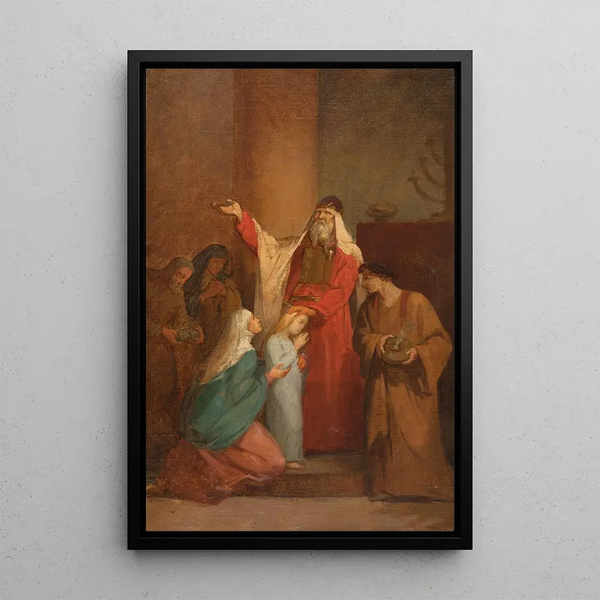 La Présentation de la Vierge au Temple - Nélie Jacquemart — indrammet kunstværk på væggen