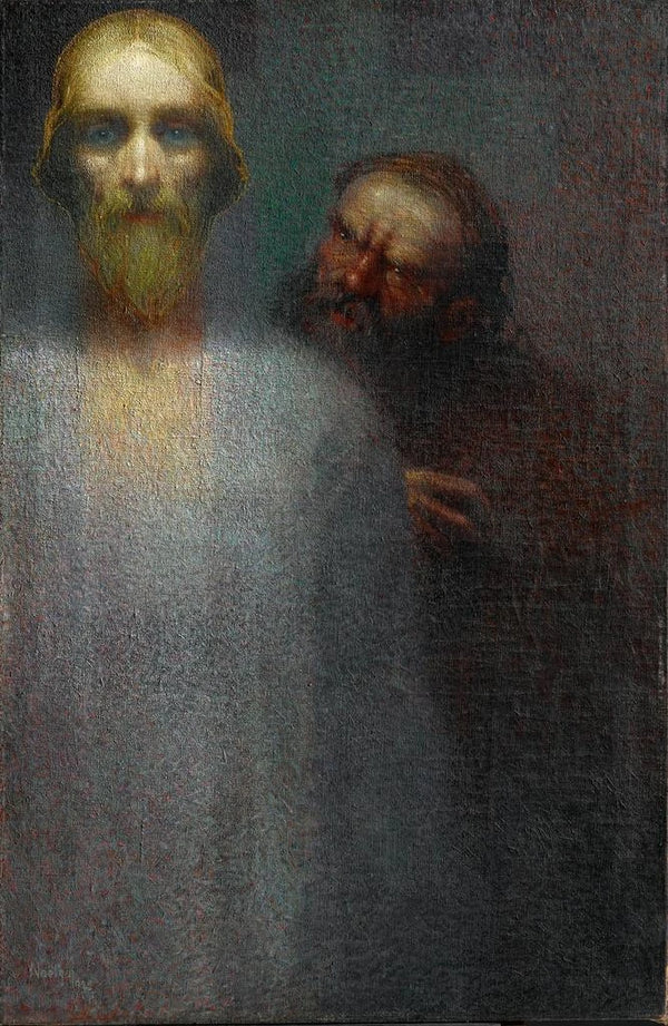 La trahison du Christ - Noel Quintavalle — indrammet kunstværk på væggen