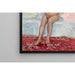 Reproduktion af maleriet af det siddende tableau i en alcove - Henri Lebasque