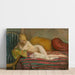Reproduktion af maleriet af det nøgne maleri ved divanen - Henri Lebasque