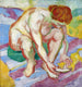 Nu med en kat - Franz Marc — visning af kunstværket