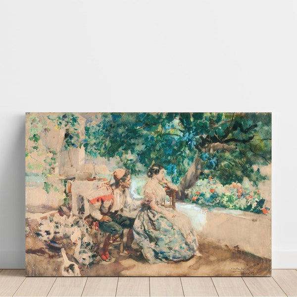 Reproduktion af maleriet Sommerskyer Maleri - Joaquín Sorolla