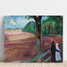 Reproduktion af maleriet Sommernat aften maleri - Edvard Munch