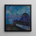 Natstjernen - Edvard Munch — indrammet kunstværk på væggen