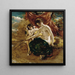 Nymfe med fiskeri - William Etty — indrammet kunstværk på væggen
