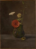 blomsterstilleben i en grøn krukke - Odilon Redon — visning af kunstværket