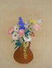 blomsterbukett i en lerkrukke - Odilon Redon — visning af kunstværket
