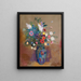 Bouquet de fleurs - Odilon Redon — indrammet kunstværk på væggen