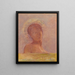 Yeux fermés (konflikt af kasus) - Odilon Redon — indrammet kunstværk på væggen