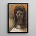 Figur med horn - Odilon Redon — indrammet kunstværk på væggen